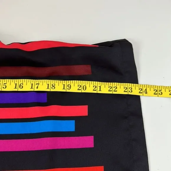 Trina Turk Womens Top Shirt size Medium Striped Boxy Popover Smooth - Picture 10 of 13